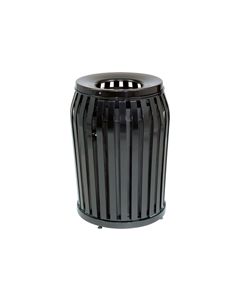 Rubbermaid MSD36 Side Door Americana Series Trash Can - 36 Gallon Capacity - 25" Dia. x 32.5" H - Disposal Opening is 11" Dia.