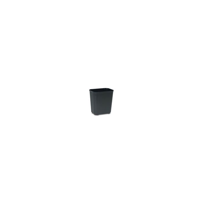 Rubbermaid FG254300BLA Fire Resistant Wastebasket - Large - 28 U.S. Quart Capacity - Black in Color