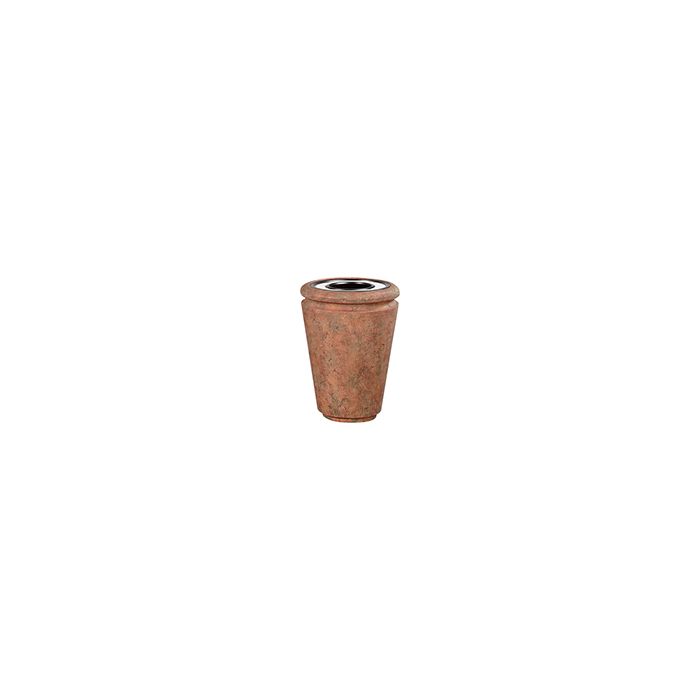 Rubbermaid / United Receptacle FG993053 Milan Collection Tuscan Fiberglass Ash/Trash Receptacle - 33 Gallon Capacity - 26 1/2" Dia. x 36 1/4" H - Weathered Terra-Cotta in color