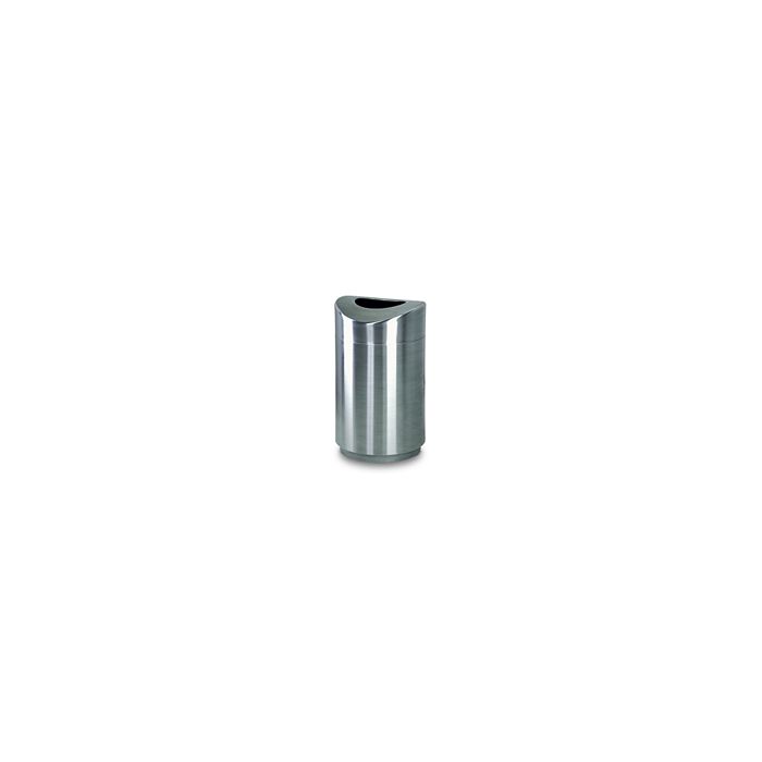 Rubbermaid / United Receptacle R2030SSS Designer Line Eclipse Trash Can - 30 Gallon Capacity - 20" Dia. x 35.5" H - Stainless Steel